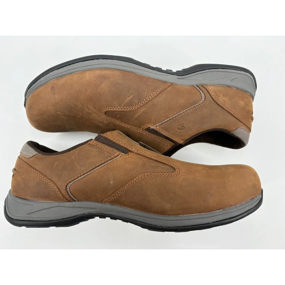 Red Wing ComfortPro 6705 Men's 12 Brown Nubuck Steel Toe Slip On Work Shoes